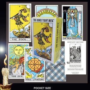 𝑷𝒐𝒄𝒌𝒆𝒕 𝑺𝒊𝒛𝒆 𝐑𝐈𝐃𝐄𝐑-𝐖𝐀𝐈𝐓𝐄® 𝐓𝐚𝐫𝐨𝐭  Guide Bk 78 Cards NEW